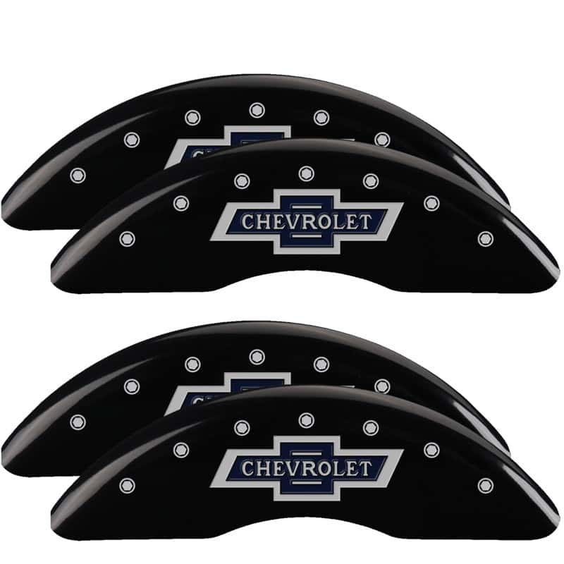 MGP — MGP 4 Caliper Covers Engraved F & R 100th Anniv Black Finish Silver Char 2019 Chevy Silverado 3500HD
Caliper Covers - view 1