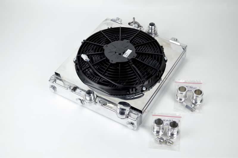 CSF — CSF Universal Half Radiator w/-16AN & Slip-On Fittings/12in SPAL Fan & Shroud
CSF Radiator
csf2858X - view 3