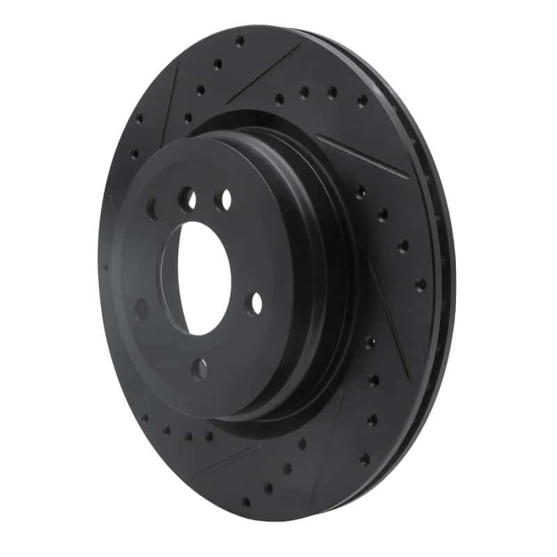 R1 Concepts — R1 06-15 BMW 335XI Rear Left Drilled & Slotted Black Brake Rotor
R1 Brake Rotor Drill - view 2