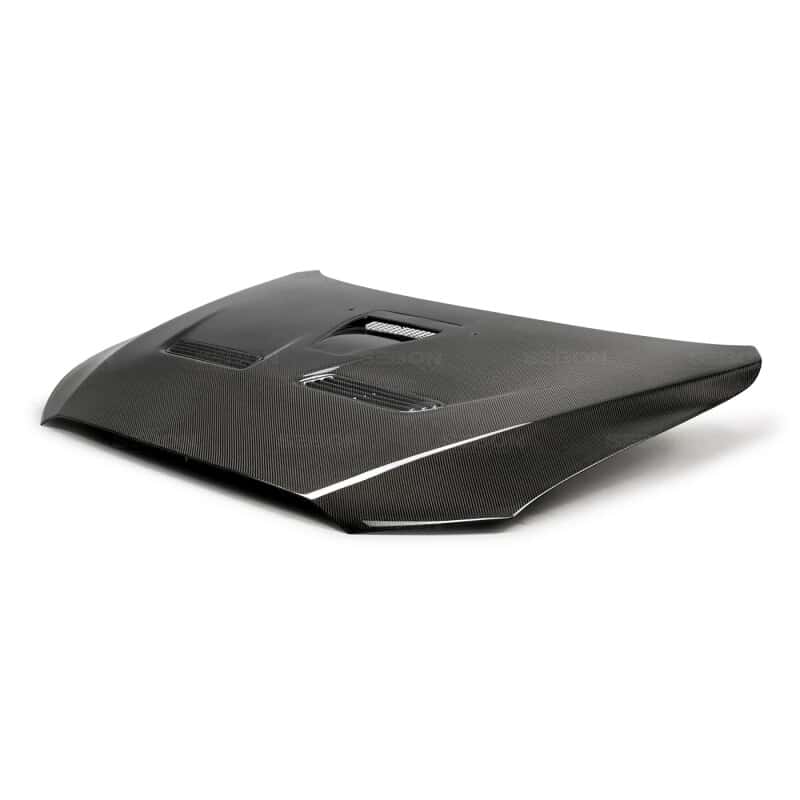 Seibon — Seibon 08-12 Mitsubishi Evo X OEM style Carbon Fiber Hood - view 6