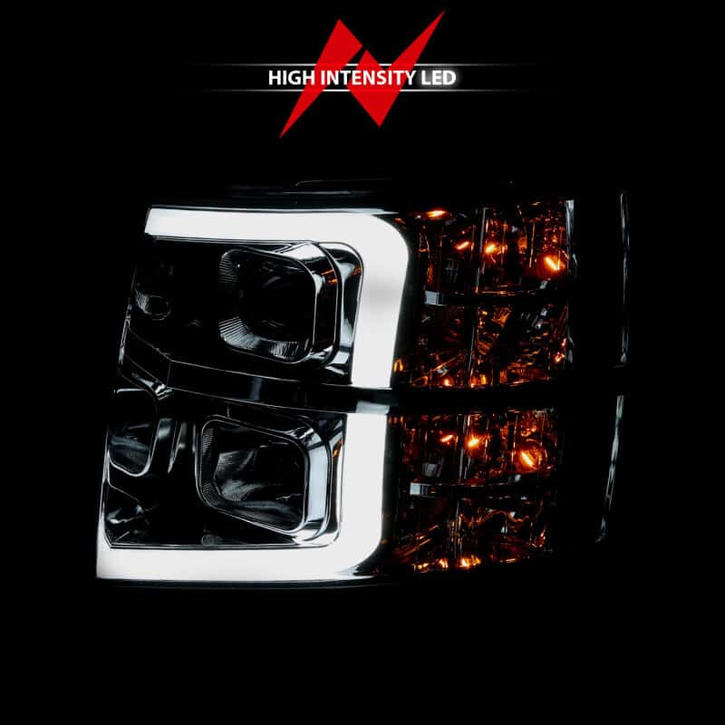 ANZO — ANZO 2007-2013 Chevy Silverado 1500 Projector Plank Style Chrome Amber
Head Light Set
HdLtSet - view 12