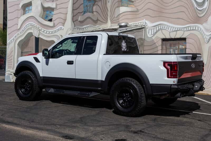 Addictive Desert Designs — Addictive Desert Designs 17-18 Ford F-150 Raptor HoneyBadger Rear Bumper w/ 10in SR LED Mounts
Bumper- Rear
Bumpers - view 17