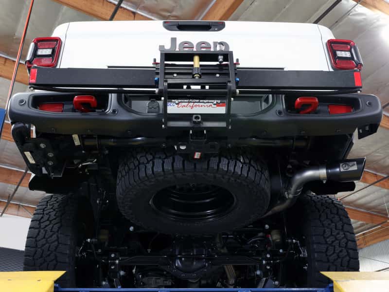 aFe — aFe 2021+ Jeep Gladiator V6-3.0L (td) Vulcan Series 3in 304 SS DPF-Back Exhaust System - Black Tip
DPF-Back Exhaust - view 8