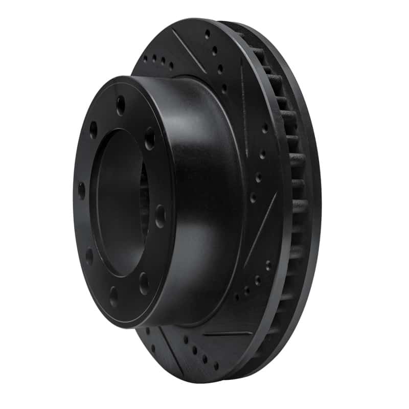R1 Concepts — R1 99-05 Ford F-250 4WD (Super Duty) Front Right Drilled & Slotted Black Brake Rotor
R1 Brake Rotor Drill - view 2