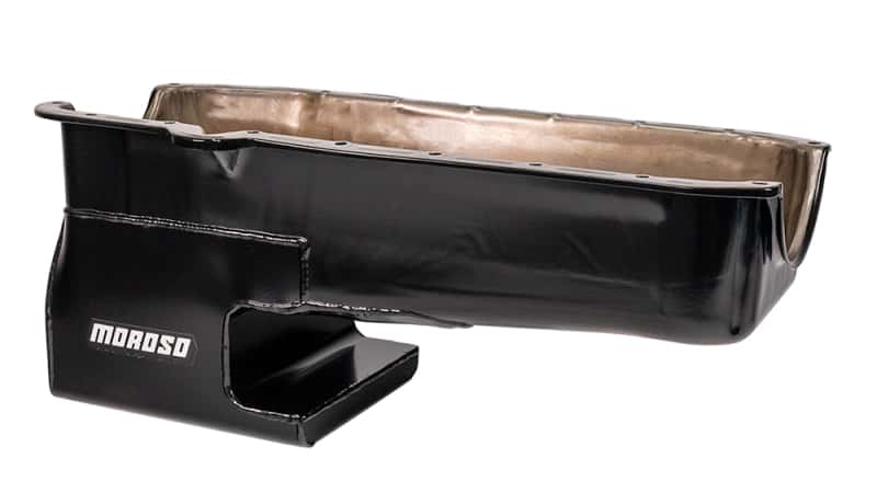 Moroso — Moroso 80-85 SBC w/Passengers Side Dip Stick Dart SHP Chevy II Oil Pan - Black - view 1
