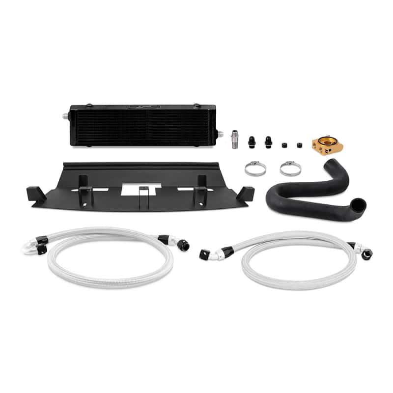 Mishimoto — Mishimoto 2018+ Ford Mustang GT Thermostatic Oil Cooler Kit - Black - view 1