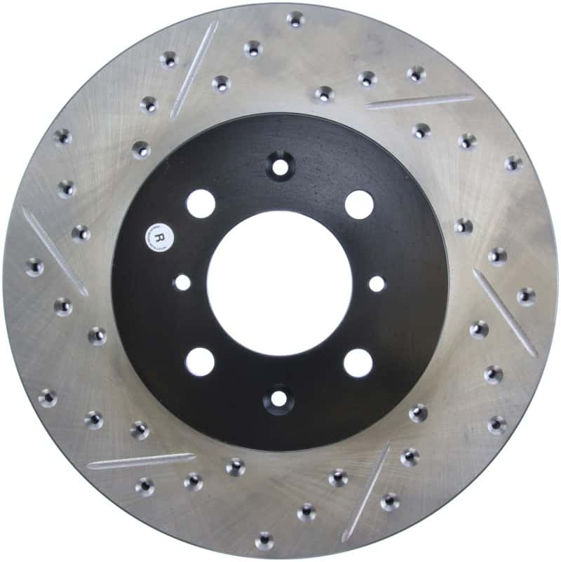 Stoptech — StopTech 90-01 Acura Integra (exc. Type R) / 01-05 Honda Civic / 07+ Honda Fit / 93-97 Del Sol VTEC
Disc Brake Rotor
Slot/Drill Rotor - view 2