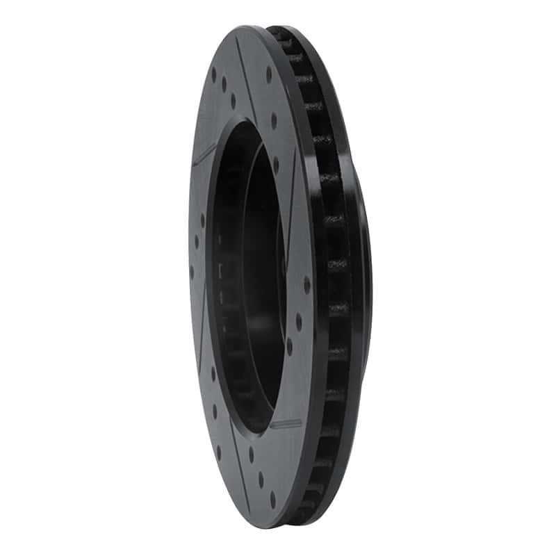 R1 Concepts — R1 88-07 Dodge Colt Front Left Drilled & Slotted Black Brake Rotor
R1 Brake Rotor Drill - view 4