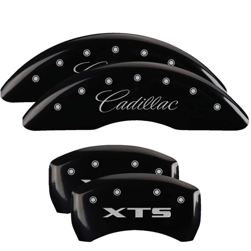 MGP — MGP 4 Caliper Covers Engraved Front Cadillac Engraved Rear XTS Black finish silver ch
Caliper Covers - view 1