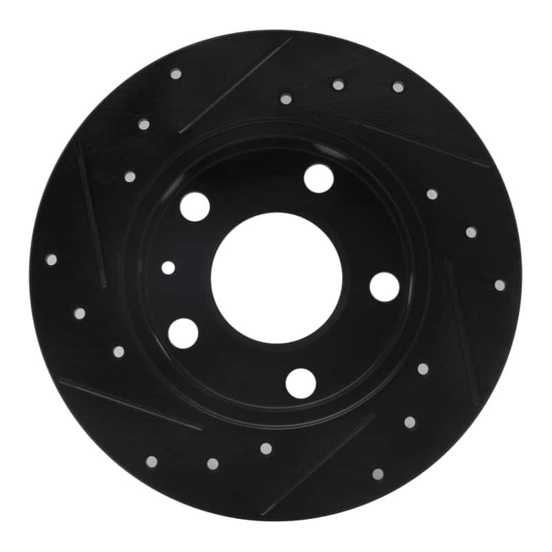 R1 Concepts — R1 02-06 Audi A4 Quattro Rear Right Drilled & Slotted Black Brake Rotor
R1 Brake Rotor Drill - view 5