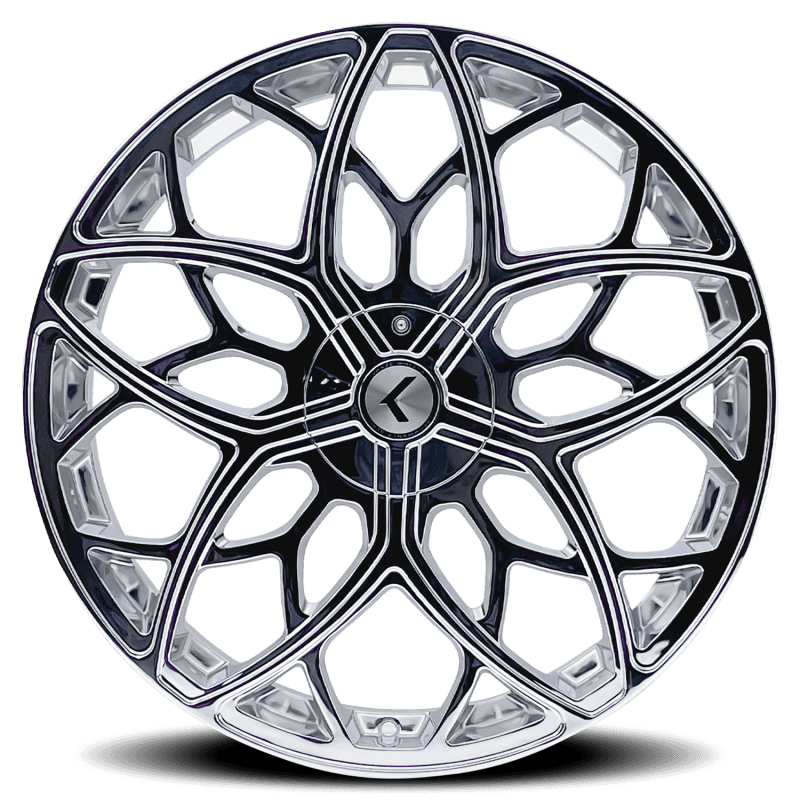 Kraze Wheels — Kraze KR184 Ricochet 22x8.5 / 5x115/120 BP / 38mm Offset / 74.1mm Hub Chrome Wheel
KRAZE KR184 - view 3