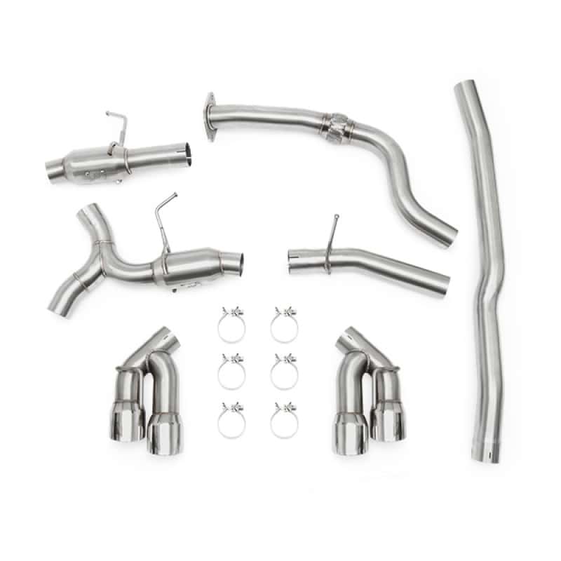Mishimoto — Mishimoto 2016+ Chevrolet Camaro 2.0T Quad Polished Tip Cat-Back Exhaust - view 1