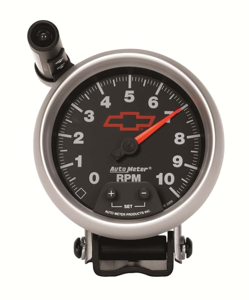 AutoMeter — Autometer GM Red Bowtie Black 3-3/4in 0-10000 RPM Pedestal Mount Tachometer Quick-Lite
3-3/8" TACH, 10,000 - view 11