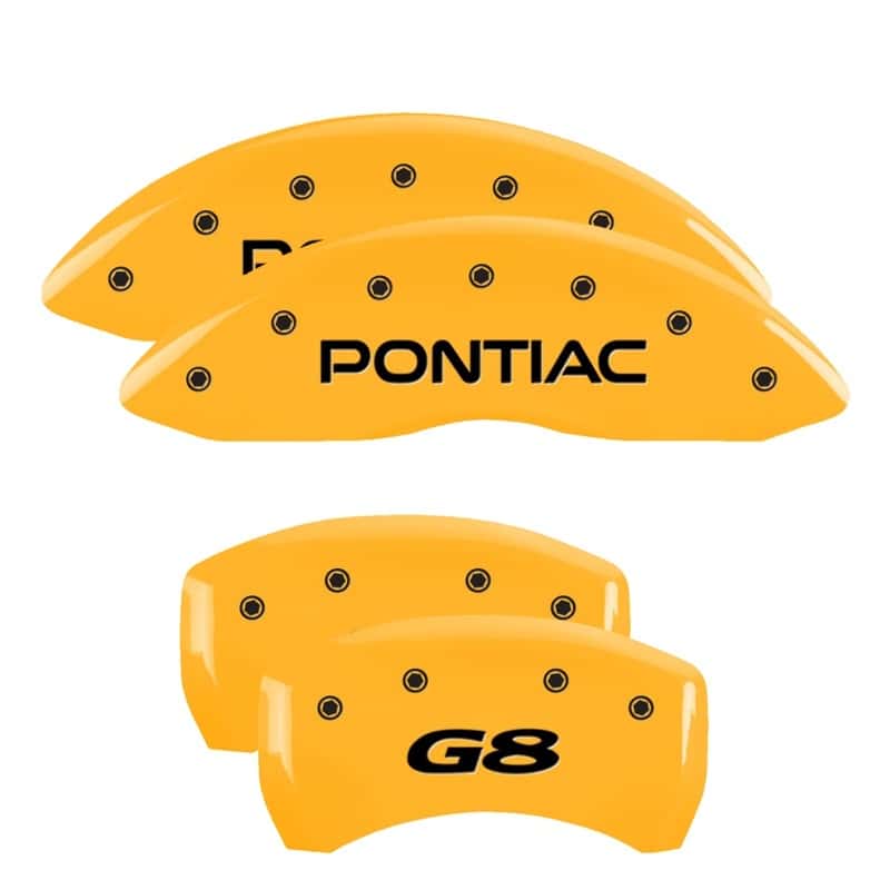 MGP — MGP 4 Caliper Covers Engraved Front Pontiac Rear G8 Yellow Finish Black Char 2008 Pontiac G8
Caliper Covers - view 1