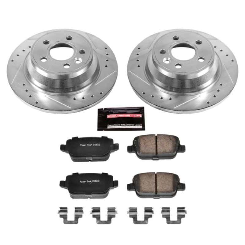 PowerStop — Power Stop 07-11 Volvo S80 Rear Z23 Evolution Sport Brake Kit - view 1