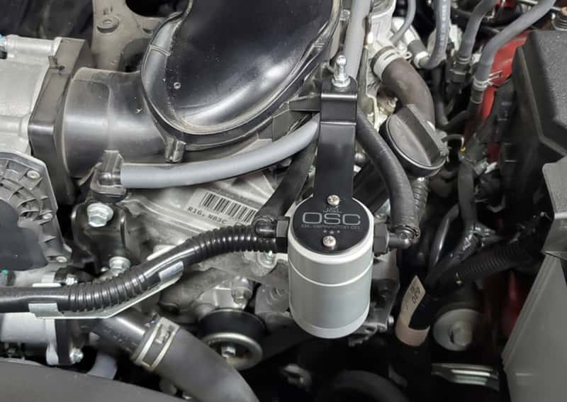 J&L — J&L 05-24 Toyota 4Runner 4.0L Driver Side Oil Separator 3.0 - Clear Anodized
Oil Separator - view 3
