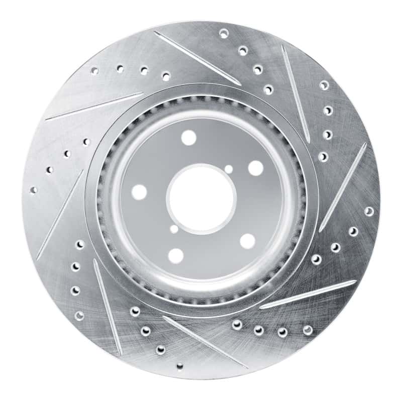 R1 Concepts — R1 2020-2025 Subaru WRX Front Left Drilled & Slotted Silver Brake Rotor
R1 Brake Rotor Drill - view 5