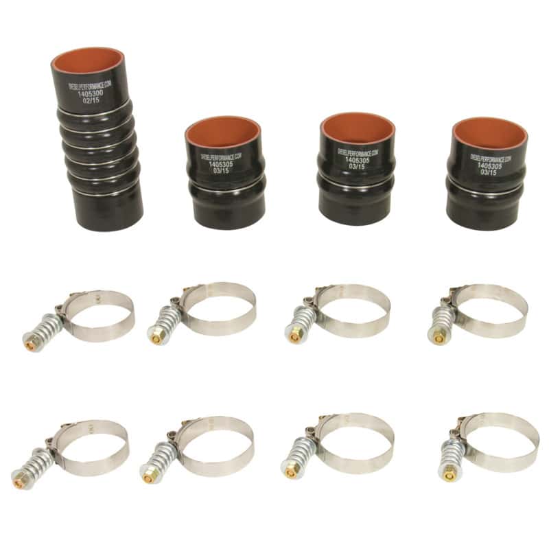 BD Diesel — BD Diesel Intercooler Hose/Clamp Kit - Dodge 2003-2007 5.9L
HOSE & CLAMP KIT
TChrgrIcoolerHs - view 1