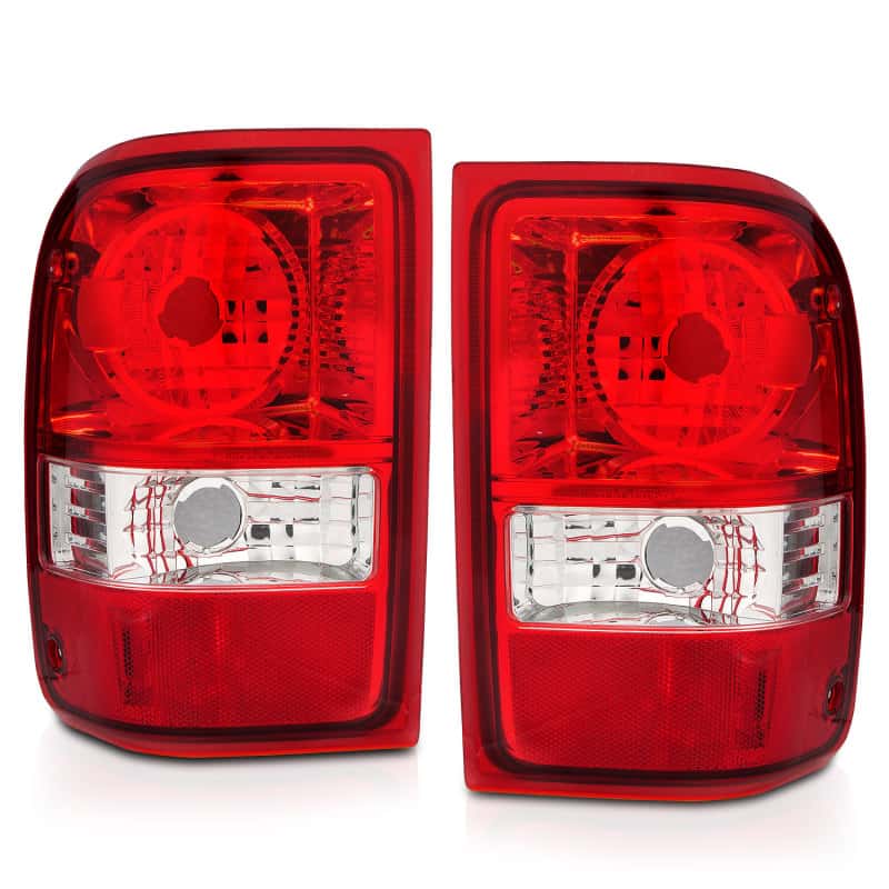 ANZO — ANZO 2001-2011 Ford Ranger Taillights w/ Red/Clear Lens (OE Replacement) Pair - view 3