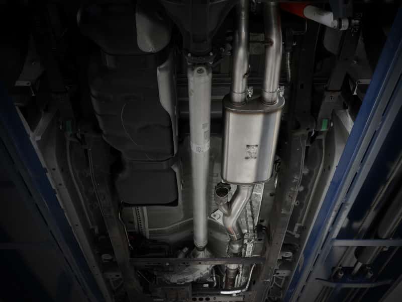 aFe — aFe Gemini XV 4in to Dual 3in 304 SS Cat-Back Exhaust w/ Cutout 19-21 GM Silverado/Sierra V8-6.2L
Cat-Back Exhaust - view 8