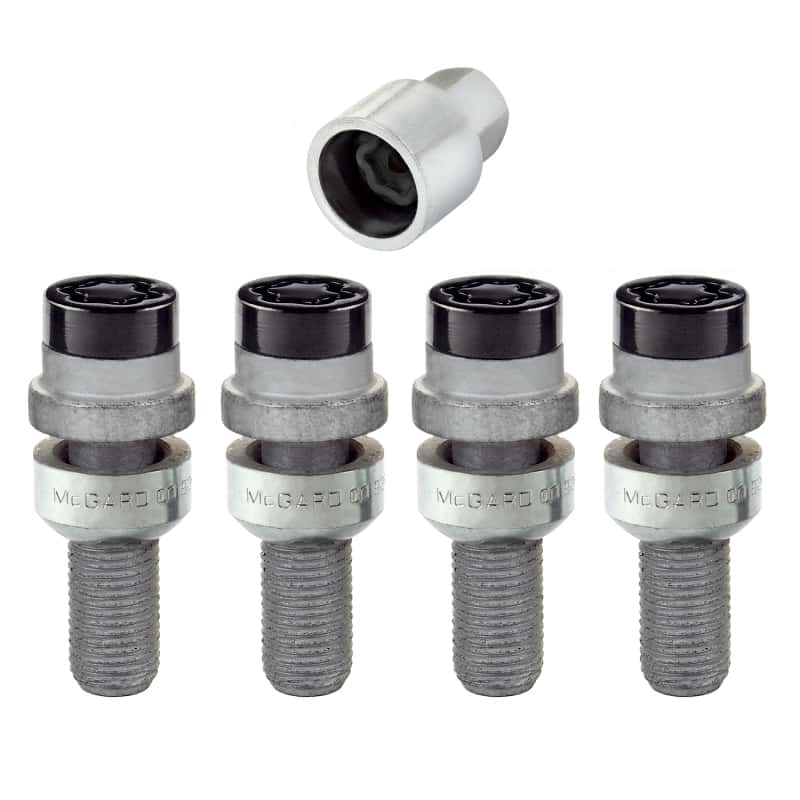 McGard — McGard Wheel Lock Bolt Set - 4pk. (Radius Seat) M14X1.5 / 17mm Hex / 28.2mm Shank Length - Black
WHEEL LOCK SET - view 4