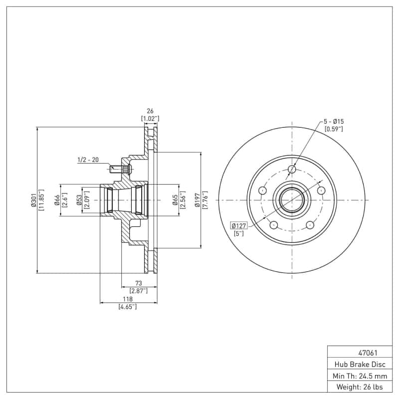 DFC — DFC 77-95 Buick Electra Front Brake Rotor
DFC Brake Rotor - view 6