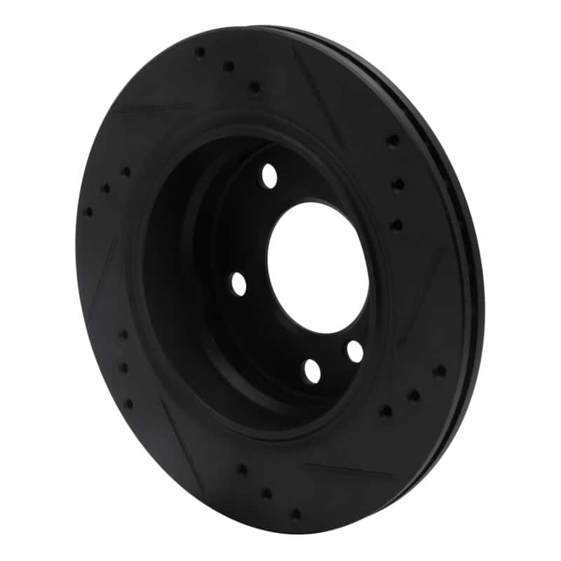 R1 Concepts — R1 96-05 BMW 323I Rear Left Drilled & Slotted Black Brake Rotor
R1 Brake Rotor Drill - view 4