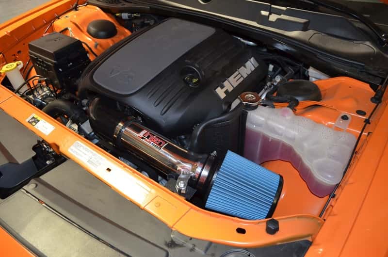 Injen — Injen 11-19 Dodge Challenger Hemi 5.7L V8 Wrinkle Black Power-Flow Air Intake System w/Heat Shield
Short Ram Intake
Air Intake Kit - view 2