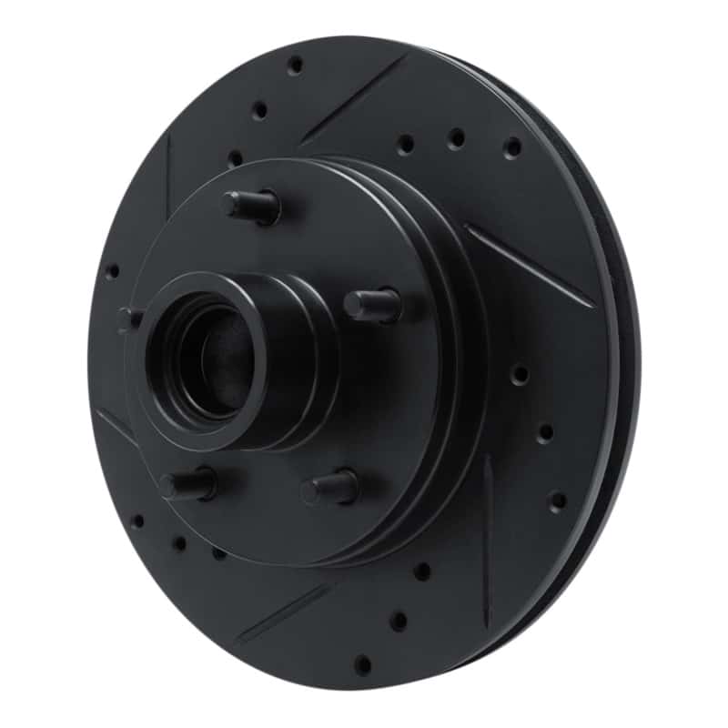 R1 Concepts — R1 78-78 Buick Regal Front Left Drilled & Slotted Black Brake Rotor
R1 Brake Rotor Drill - view 2