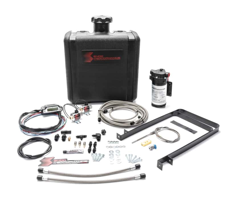 Snow Performance — Snow Performance Chevy/GMC Stg 3 Boost Cooler Water Injection Kit (SS Braided Line 4AN Fittings)
Water/Meth Inject Kt - view 1