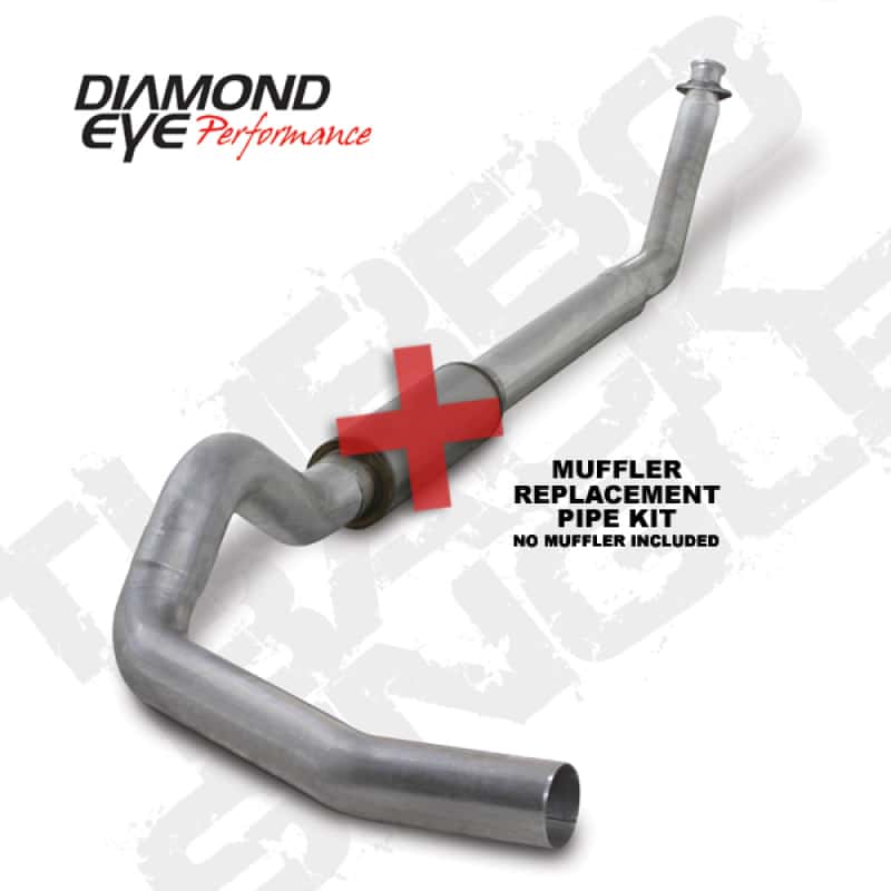 Diamond Eye Performance — Diamond Eye KIT 5in Turbo Back SGL MFLR RPLCMENT PIPE AL: 94-02 DODGE CUMMINS 5.9L W/ RP #510220
KIT; 5in.; TB MRP SG - view 1