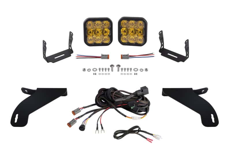 Diode Dynamics — Diode Dynamics 21-22 Ford F-150 SS5 Bumper LED Pod Light Kit - Yellow Pro Combo - view 1