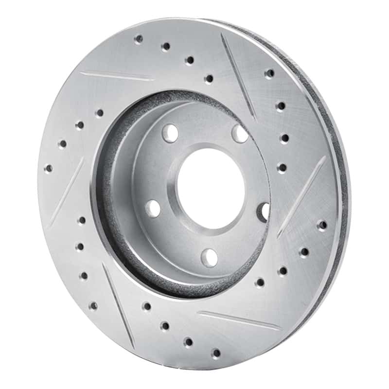 R1 Concepts — R1 85-91 Buick SKYHAWK Front Left Drilled & Slotted Silver Brake Rotor
R1 Brake Rotor Drill - view 4