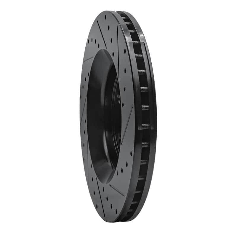 R1 Concepts — R1 11-25 Dodge Durango Front Left Drilled & Slotted Black Brake Rotor
R1 Brake Rotor Drill - view 4