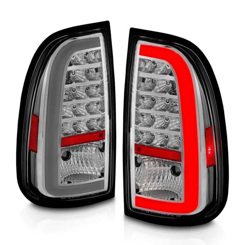 ANZO — ANZO 00-06 Toyota Tundra LED Taillights w/ Light Bar Chrome Housing Clear Lens - view 14