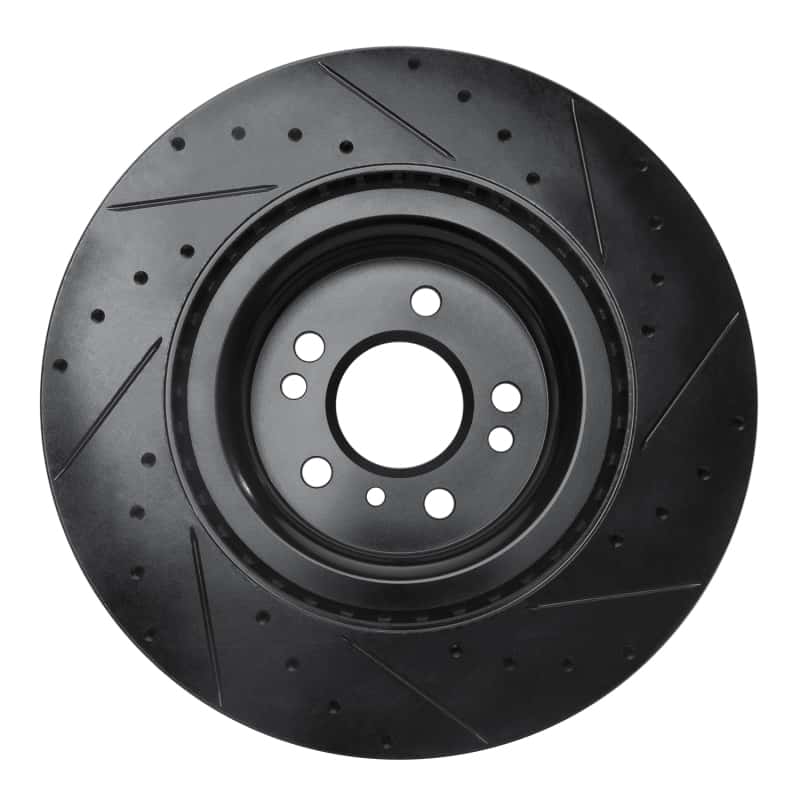 R1 Concepts — R1 13-19 Mercedes-Benz GLE400 Front Left Drilled & Slotted Black Brake Rotor
R1 Brake Rotor Drill - view 5