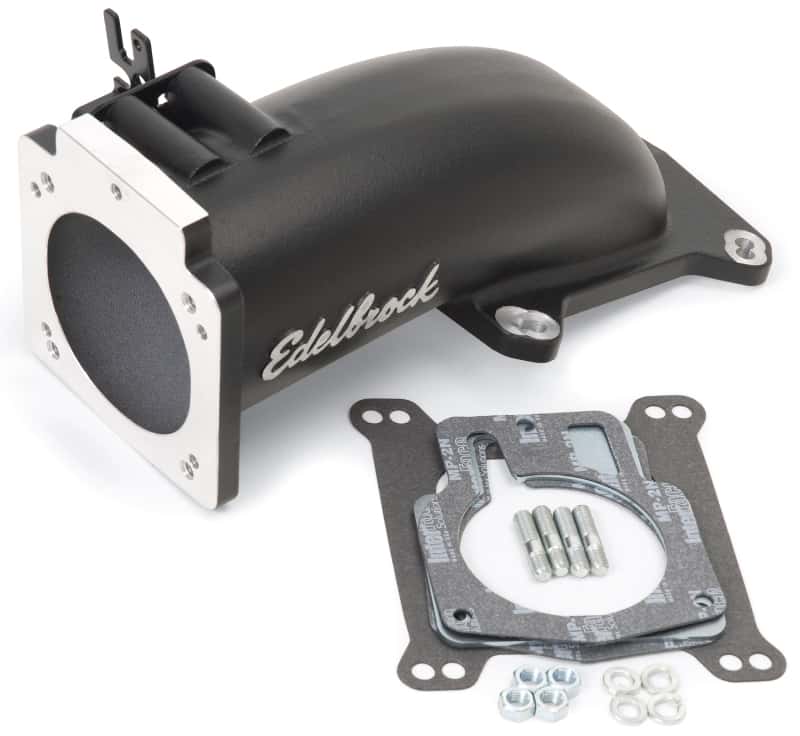 Edelbrock — Edelbrock Ultra Low Profile Intake Elbow 90mm Throttle Body to Square-Bore Flange Black Finish
FUEL INJECTION COMPO - view 1