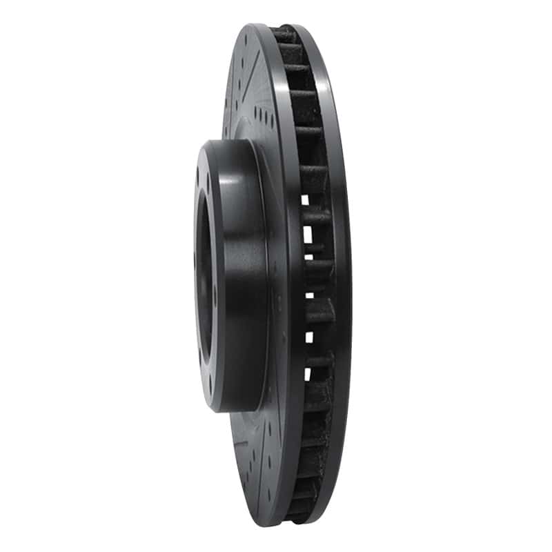 R1 Concepts — R1 93-97 Lexus LX450 Front Left Drilled & Slotted Black Brake Rotor
R1 Brake Rotor Drill - view 2