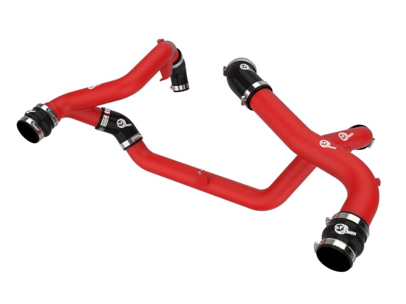 aFe — aFe 22-23 Ford Explorer BladeRunner Aluminum Hot and Cold Charge Pipe Kit - Red
Charge Pipe Kit - view 1