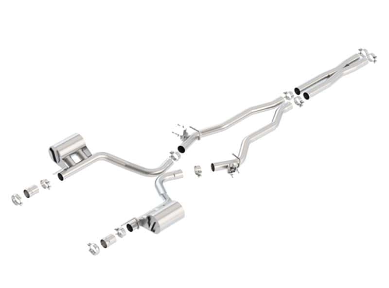 Borla — Borla 2015-2022 Charger SRT 392 / Scat Pack 6.4L Atak Catback Exhaust Single Split Rear Exit
Cat-Back System - view 2
