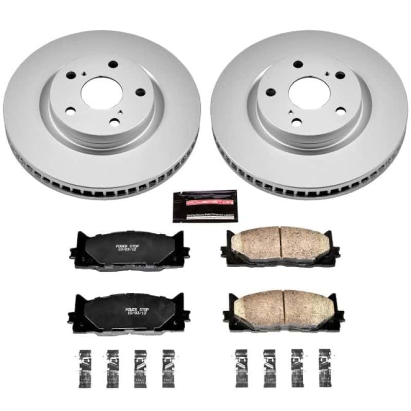 PowerStop — Power Stop 13-18 Lexus ES300h Front Z17 Evolution Geomet Coated Brake Kit - view 1