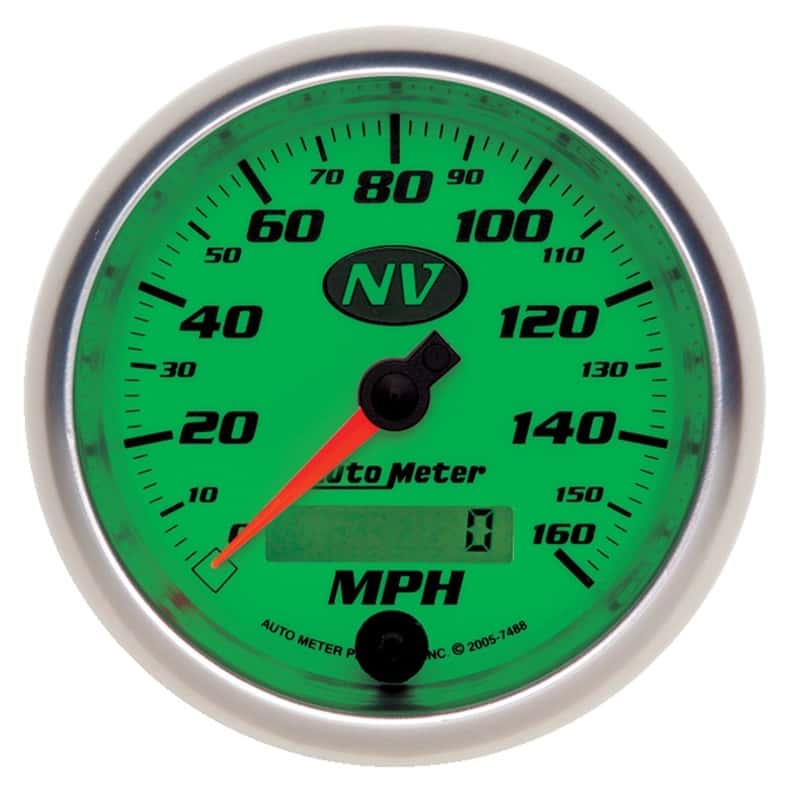 AutoMeter — AutoMeter Gauge Speedometer 3-3/8in. 160MPH Elec. Programmable NV
3-3/8" SPEEDO, 160 M - view 4