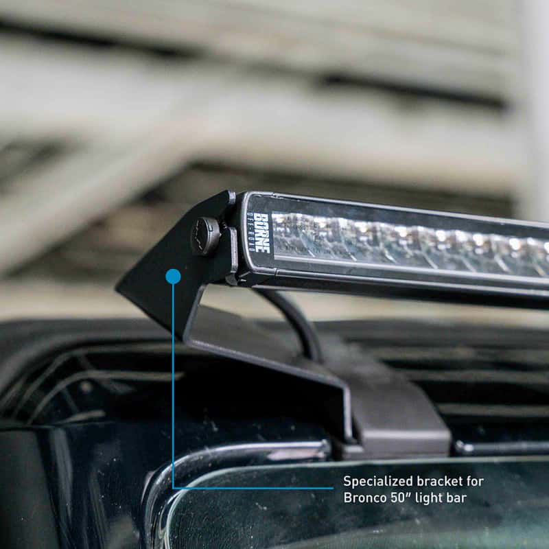 Borne Off-Road — Borne Off-Road 21+ Direct Fit Bronco Light Bar 50in Upfit - view 8