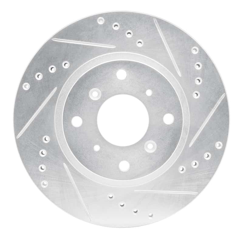 R1 Concepts — R1 87-90 Acura Legend Front Right Drilled & Slotted Silver Brake Rotor
R1 Brake Rotor Drill - view 1