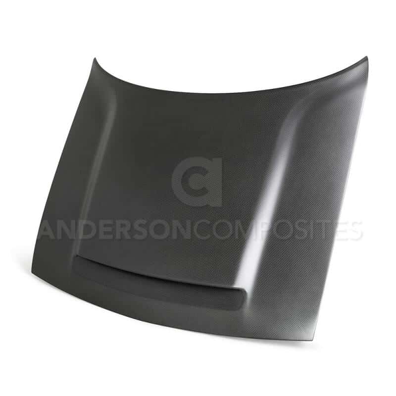 Anderson Composites — Anderson Composites 2018 Dodge Demon Type-OE Dry Carbon Fiber Hood - view 1