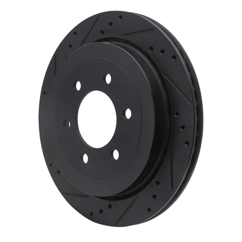 R1 Concepts — R1 07-17 Ford Expedition Rear Left Drilled & Slotted Black Brake Rotor
R1 Brake Rotor Drill - view 2