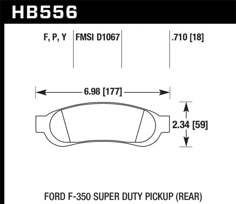 Hawk Performance — Hawk LTS Street Brake Pads
Disc Brake Pad - view 3