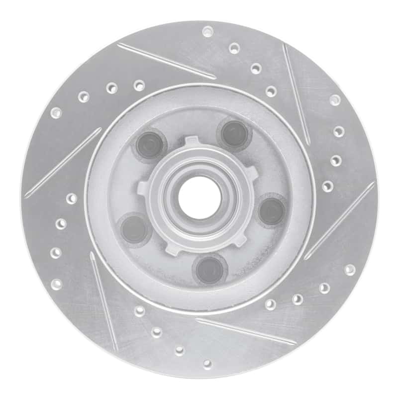 R1 Concepts — R1 1970-1981 Buick Estate Wagon Front Left Drilled & Slotted Silver Brake Rotor
R1 Brake Rotor Drill - view 5