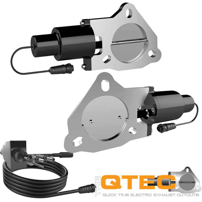 QTP — QTP 3in Bolt-On QTEC Dual Electric Cutout Valves - Pair - view 2