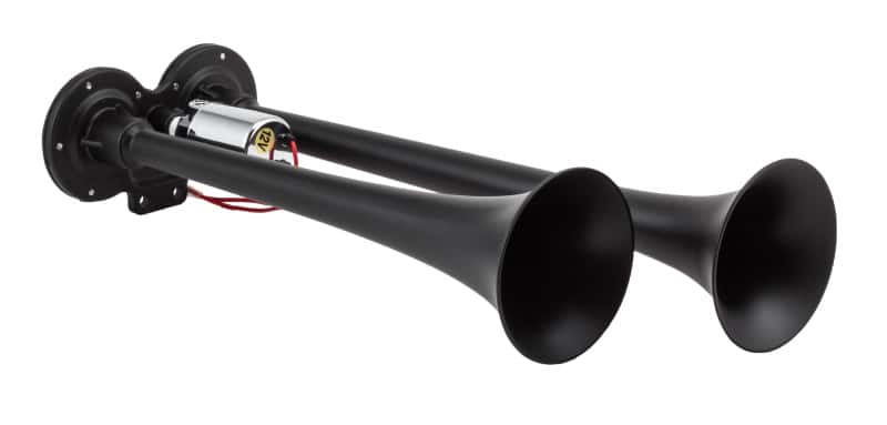 Kleinn Air Horns — Kleinn Black Dual Horn/ 15In/12.25In - XCR2.0 Coated Zinc Alloy
Compact Dual Horn - view 2